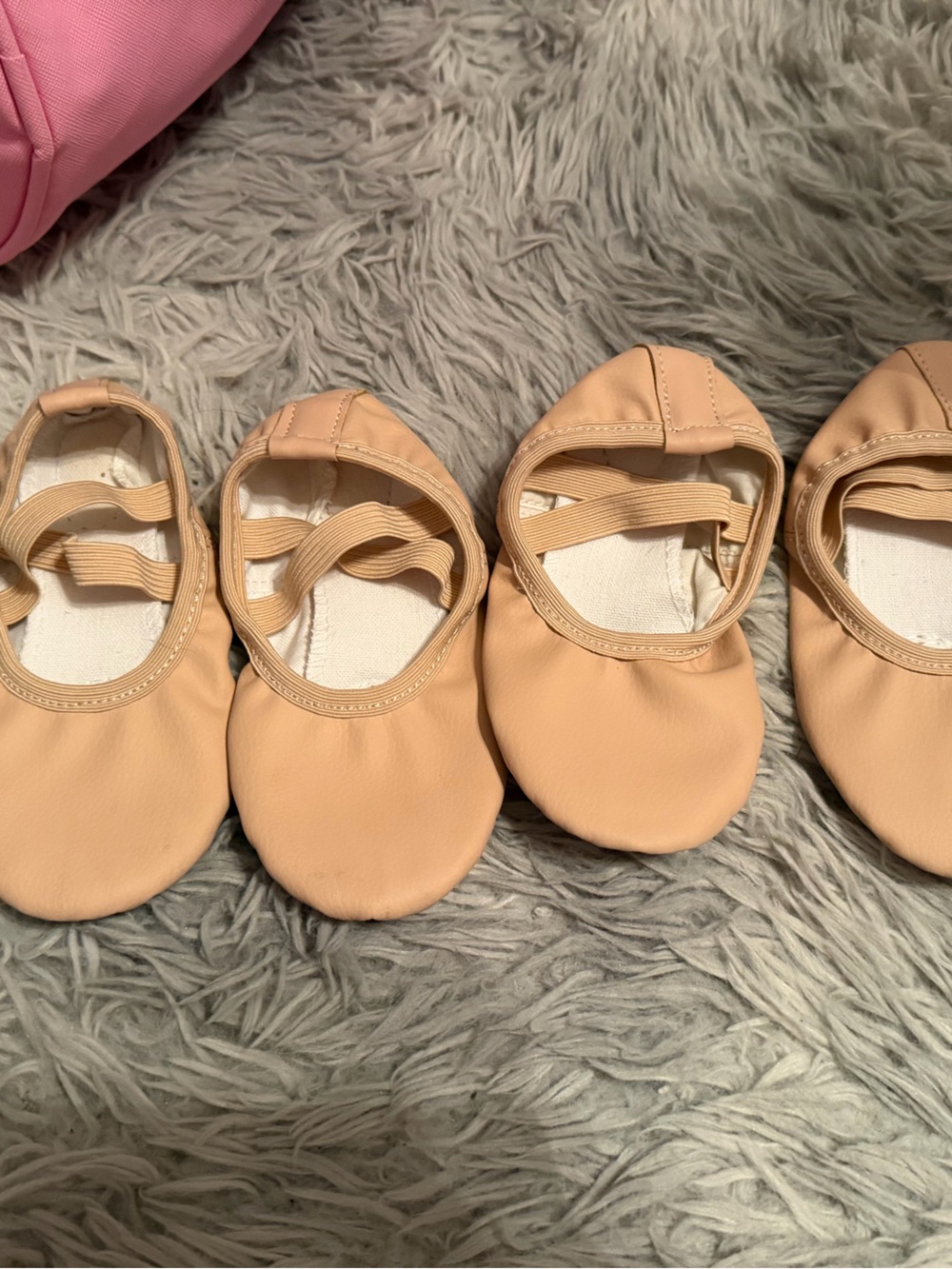 Kids Ballet Shoes in Nude Peach - Soft Slip-On Dance Flats